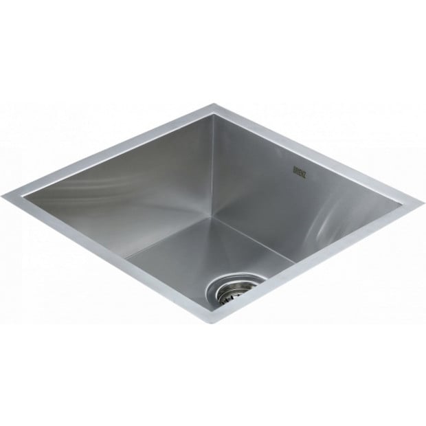 440 X 440mm Handmade Stainless Steel Kitchen Laundry Sink With Waste Image 5