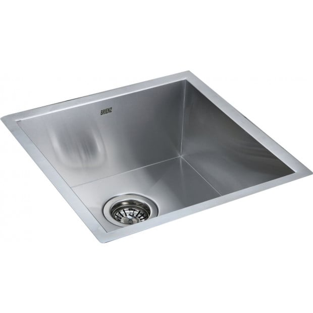 440 X 440mm Handmade Stainless Steel Kitchen Laundry Sink With Waste Image 6