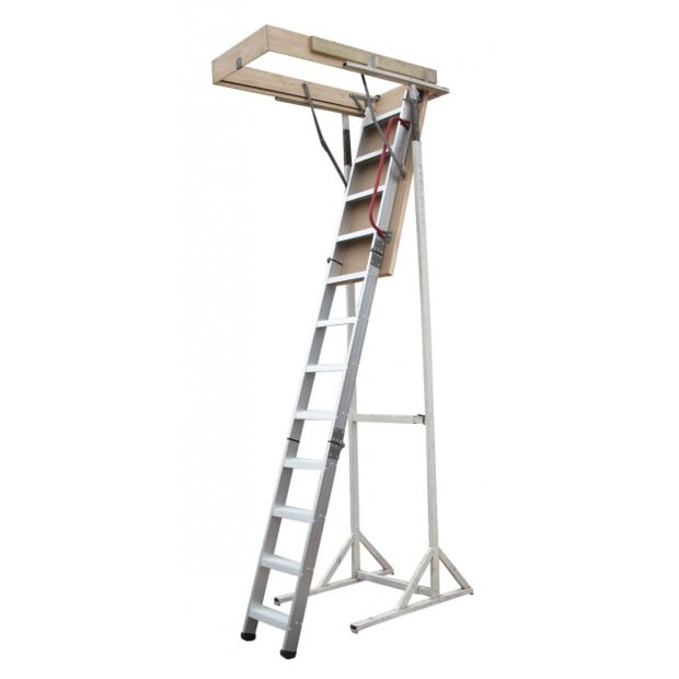 Deluxe Aluminium Attic Loft Ladder - 2700mm To 3050mm