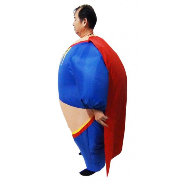 Super Hero Fancy Dress Inflatable Suit - Fan Operated Costume Image 3
