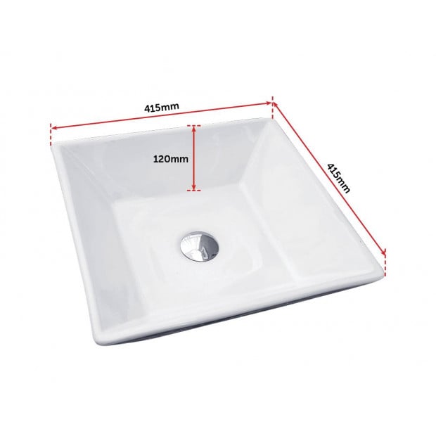 Bathroom Ceramic Rectangular Above Countertop Basin For Vanity Image 7