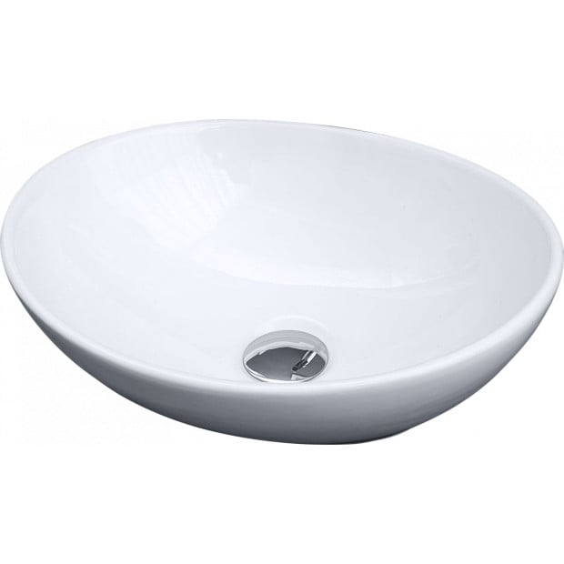 Above Counter Bathroom Vanity Oval Ceramic Basin Image 6