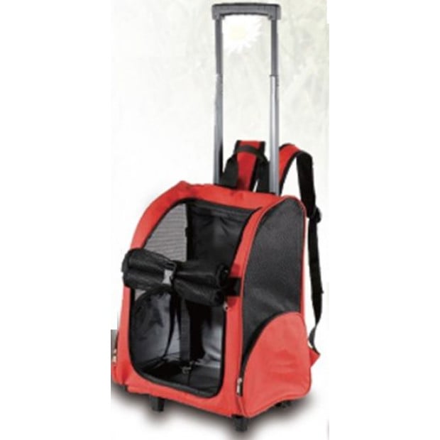 Dog Pet Safety Transport Carrier Backpack Trolley Image 2