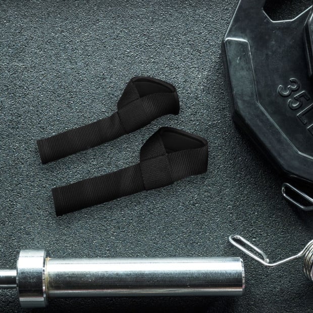 Weightlifting Straps gym Wrist Support Bar Dumbbell Image 2