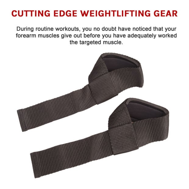 Weightlifting Straps gym Wrist Support Bar Dumbbell Image 7