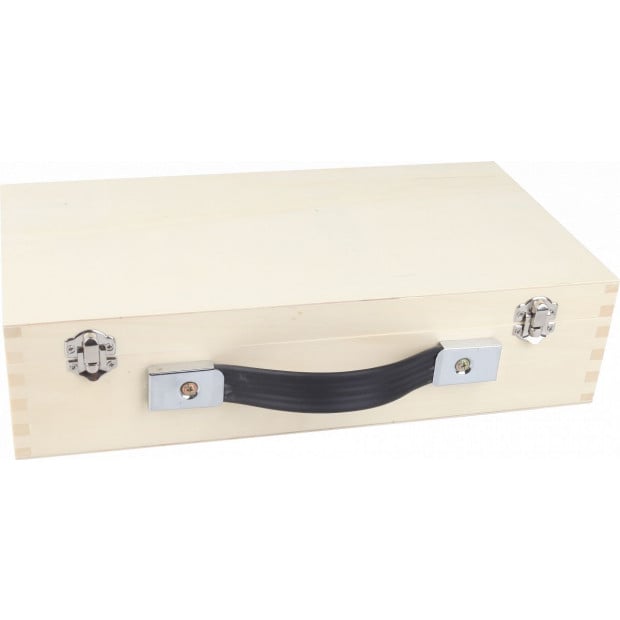 Deluxe Boules Bocce 8 Alloy Ball Set With Wooden Case Image 4