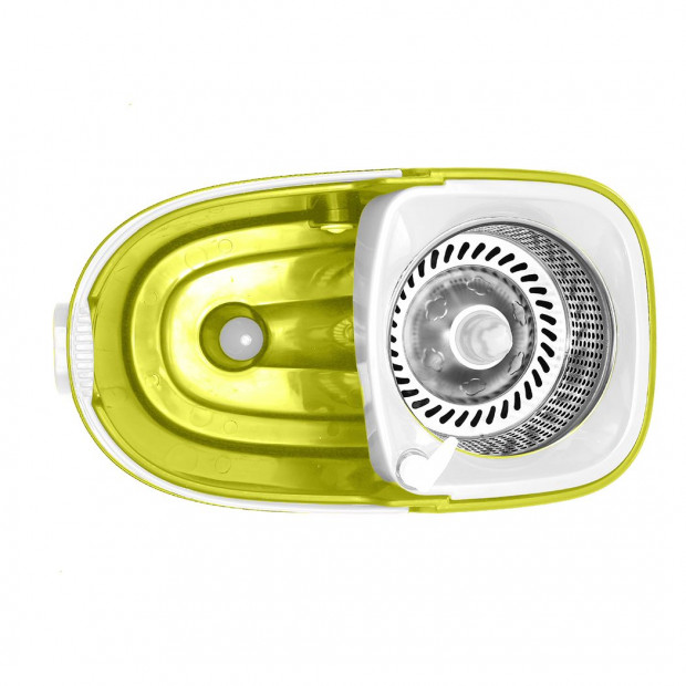 360° Spin Mop Bucket Set Spinning Stainless Steel Rotating Green Image 7