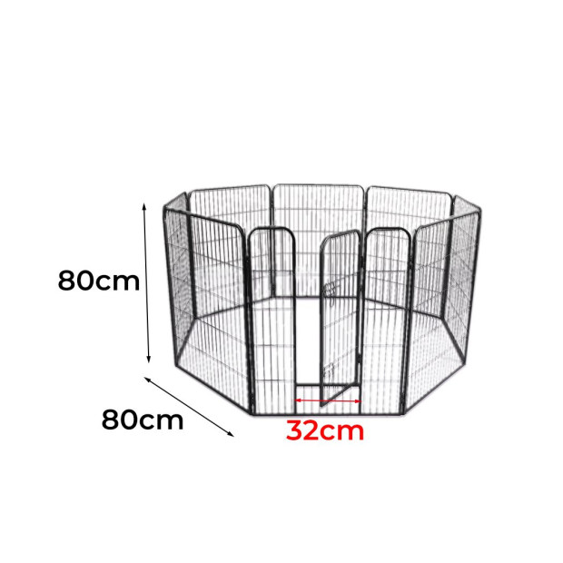 8 Panel Pet Dog Playpen Puppy Exercise Cage Enclosure Fence Cat 32 Image 3