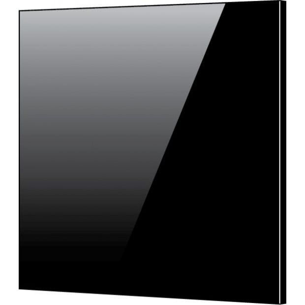 Toughened 60cm X 70cm Black Glass Kitchen Splashback Image 4