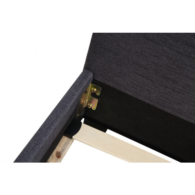 King Linen Fabric Bed Frame Grey Image 4