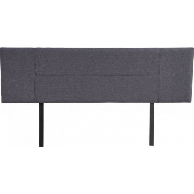 Linen Fabric King Bed Headboard Bedhead - Grey Image 5