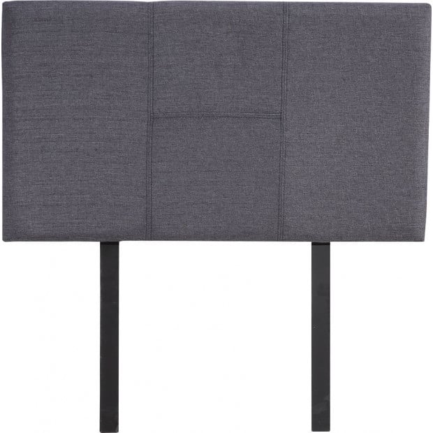 Linen Fabric Single Bed Headboard Bedhead - Grey Image 5