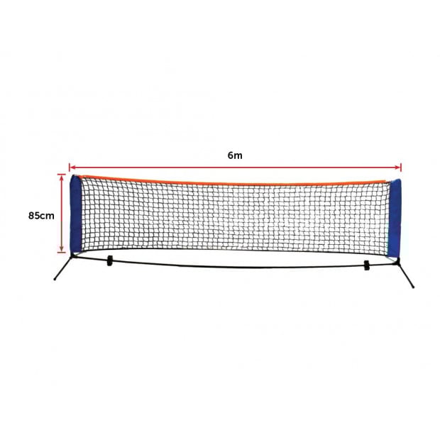 6 Meters Portable Foldable Mini Tennis Net & Post Set Image 6