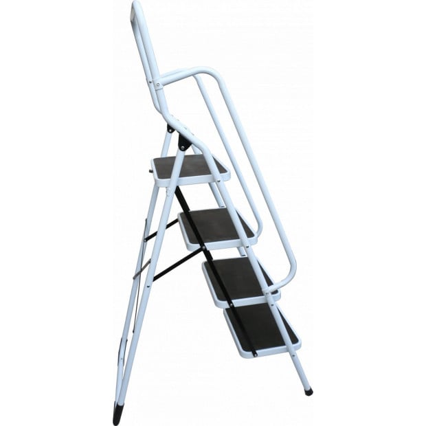 Foldable Non Slip 4 Step Steel Ladder Image 4