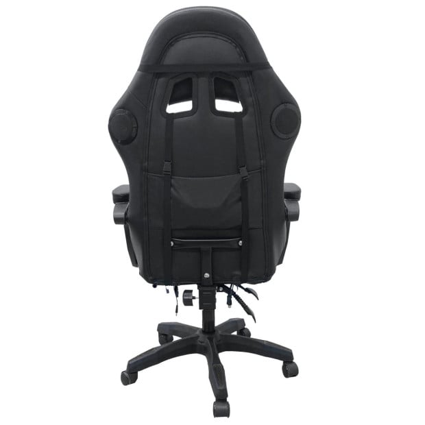 Spire Onyx LED Massage Gaming Chair - Black Image 6