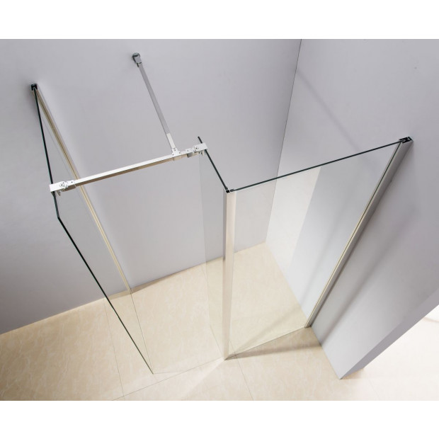 1200x800mm Walk In Shower Enclosure Safety Glass Shower