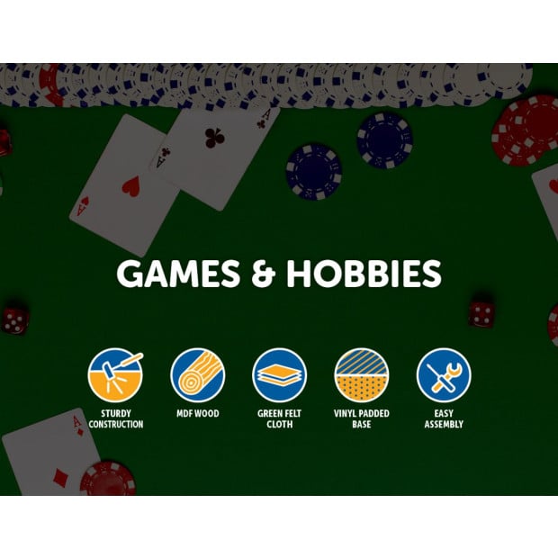 48 Folding Poker & Blackjack Table Image 2