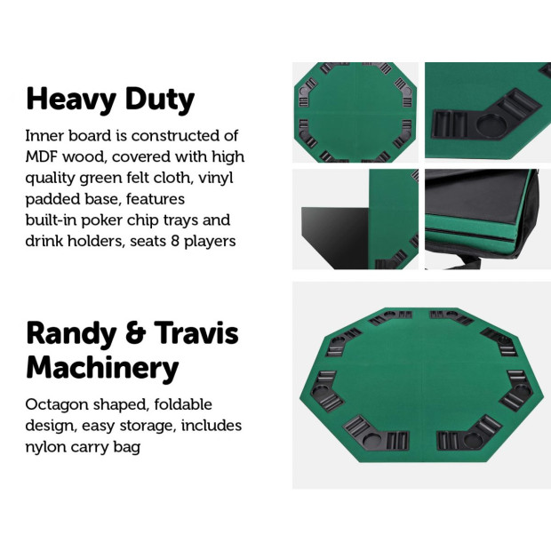 48 Folding Poker & Blackjack Table Image 3