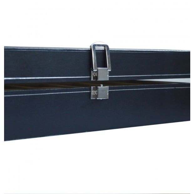 6 Slot Mens Watch Display Case Box Black Pu Leather Image 4