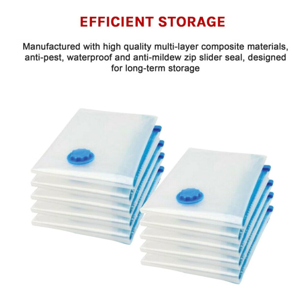 10x Jumbo Vacuum Storage Bags Image 6