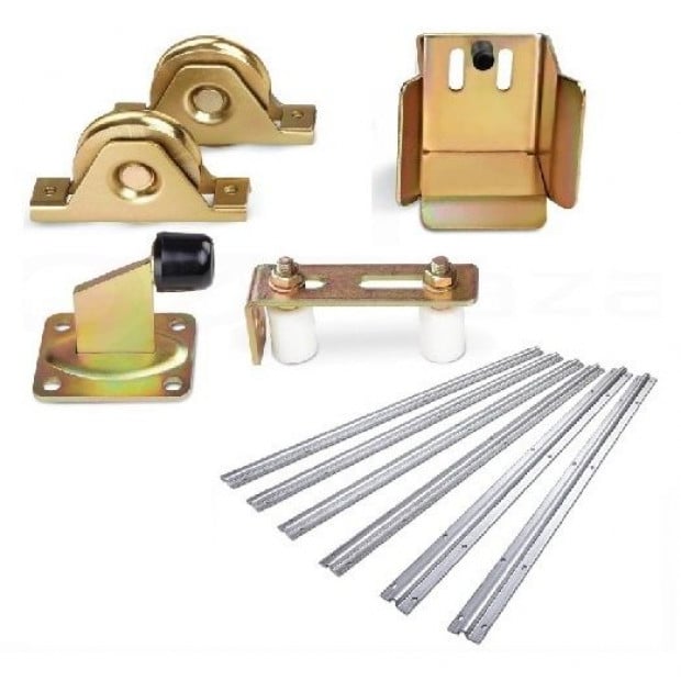 Sliding Gate Hardware Accessories- 6m Track, Wheels, Stopper, Roller
