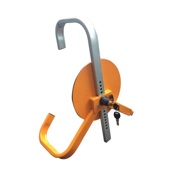 Motor Vehicle Wheel Clamp Lock With Protective Disc