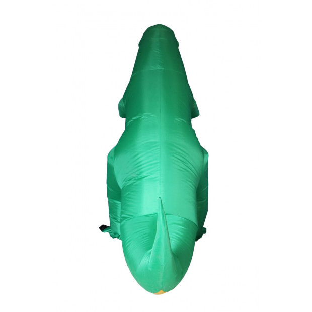 Dino T-Rex Dinosaur Tyrannosaurus Inflatable Costume Green/Yellow Image 4
