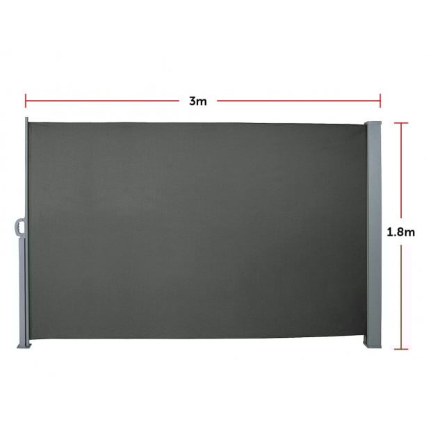 1.8x3m Retractable Side Awning Shade Image 7