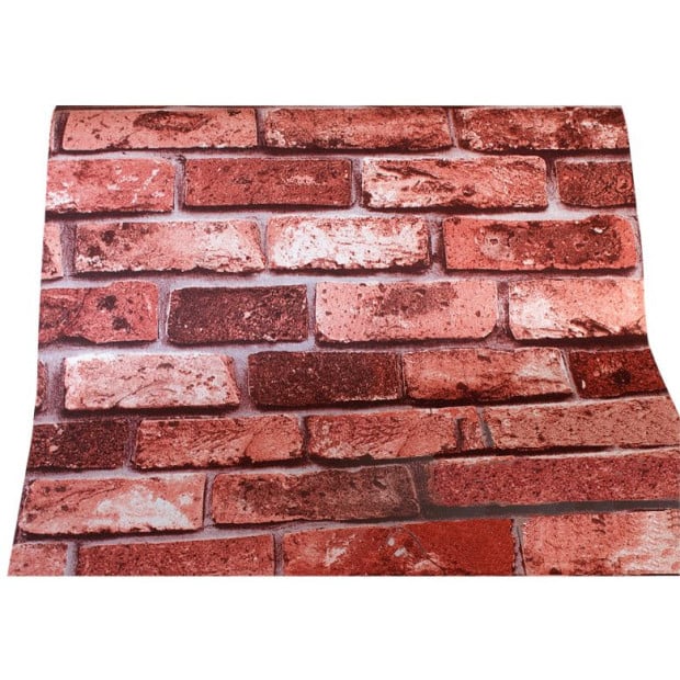 10m 3d Red Brick Print Theme Wallpaper Image 2
