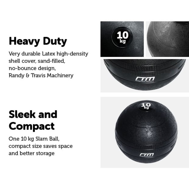 10kg Slam Ball No Bounce Crossfit Fitness Mma Boxing Bootcamp Image 2