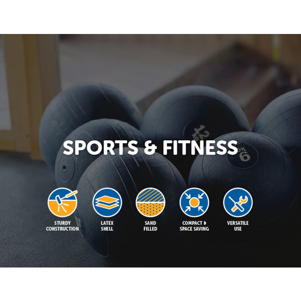 10kg Slam Ball No Bounce Crossfit Fitness Mma Boxing Bootcamp Image 3