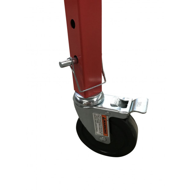 Safety Scaffolding Steel Ladder Red - 450kg Image 6