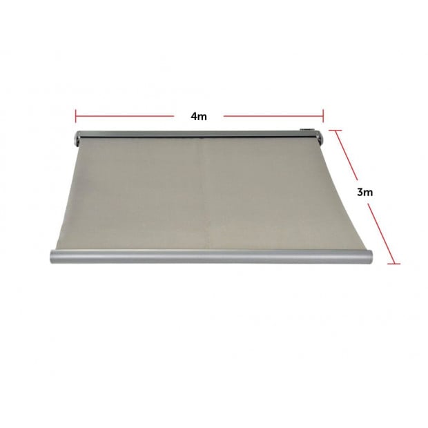 Heavy Duty Full Cassette Motorised Awning Grey - 4.0m X 3.0m Image 9