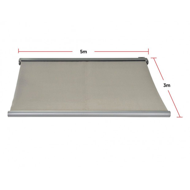 Heavy Duty Full Cassette Motorised Awning Grey - 5.0m X 3.0m Image 9