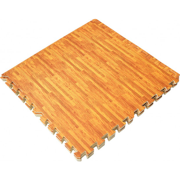 12 Tiles Eva Fitness Home Yoga Gym Interlocking Floor Puzzle Mat Wood Image 4