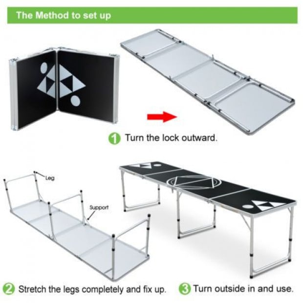 8ft Beer Pong Table Image 4