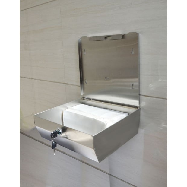 304 Stainless Steel Hand Paper Towel Dispenser Holder Toilet Image 2