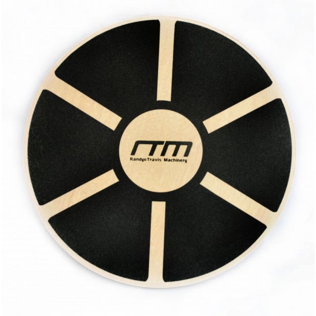 Heavy Duty 15.5in  Wooden Balance Board With Non-slip Pad Fitness Image 2