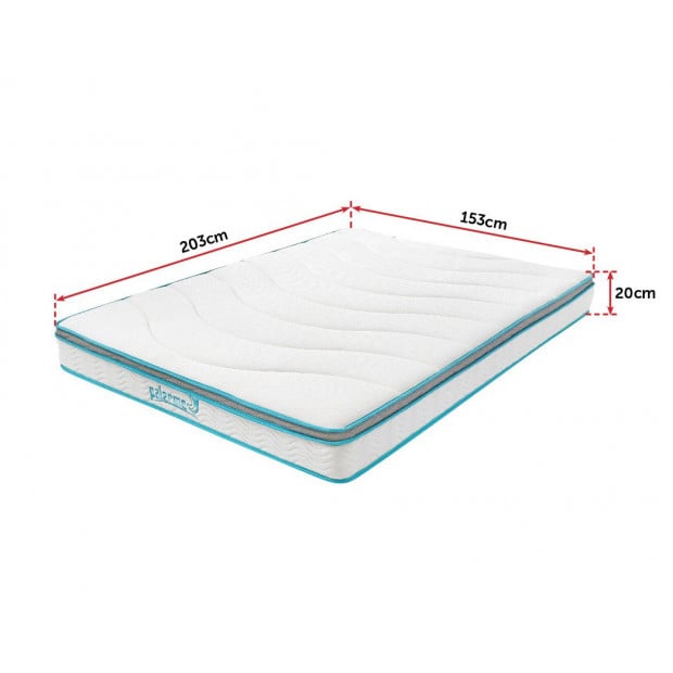 Palermo Queen 20cm Memory Foam And Innerspring Hybrid Mattress Image 6