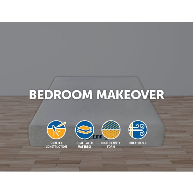 Palermo Double 25cm Gel Memory Foam Mattress - Dual-layered Image 2