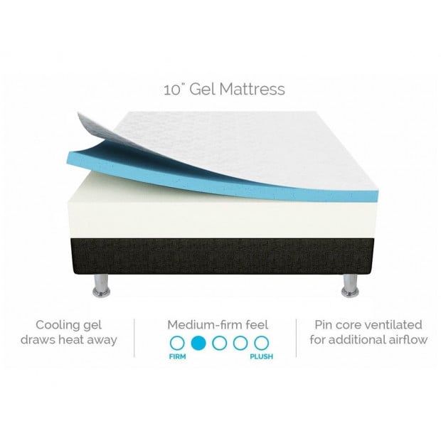 Palermo Double 25cm Gel Memory Foam Mattress - Dual-layered Image 4