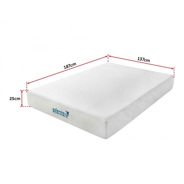 Palermo Double 25cm Gel Memory Foam Mattress - Dual-layered Image 7