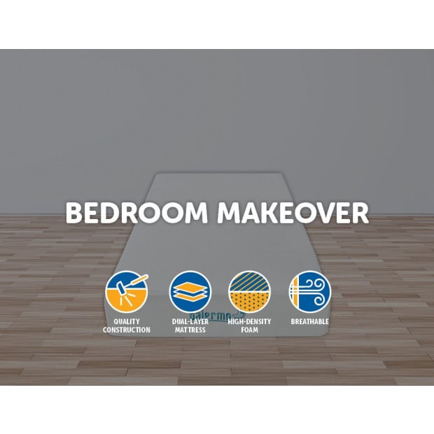 Palermo King Single 25cm Gel Memory Foam Mattress - Dual-layered Image 2