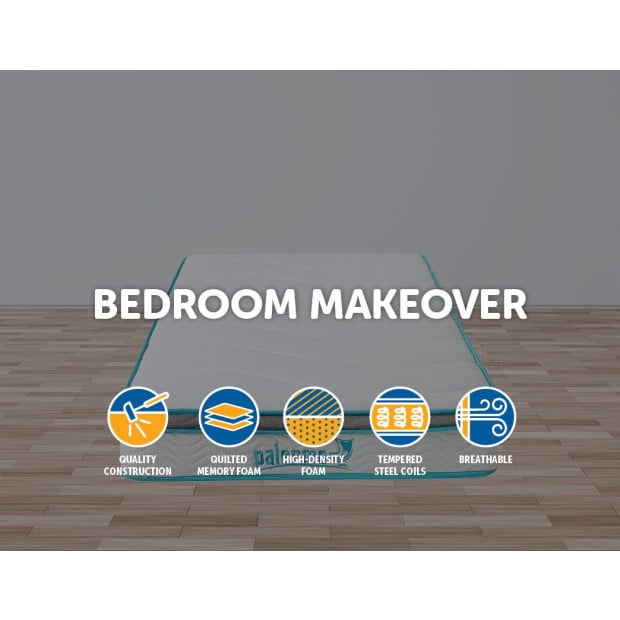 Palermo King Single 20cm Memory Foam And Innerspring Hybrid Mattress Image 2