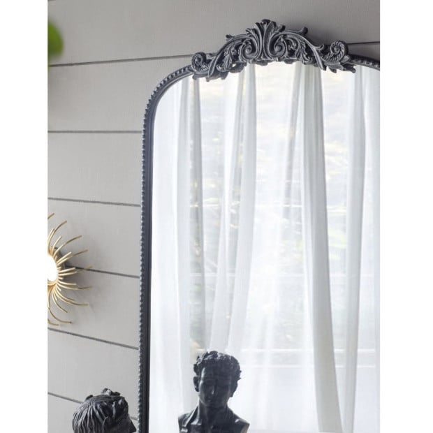 Ornate Metallic Wall Mirror 92x61x4cm Art Decor Makeup Bathroom
