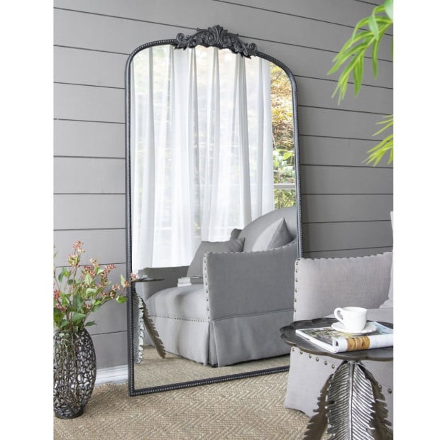 Ornate Metallic Floor Mirror 169x92x4cm Image 2