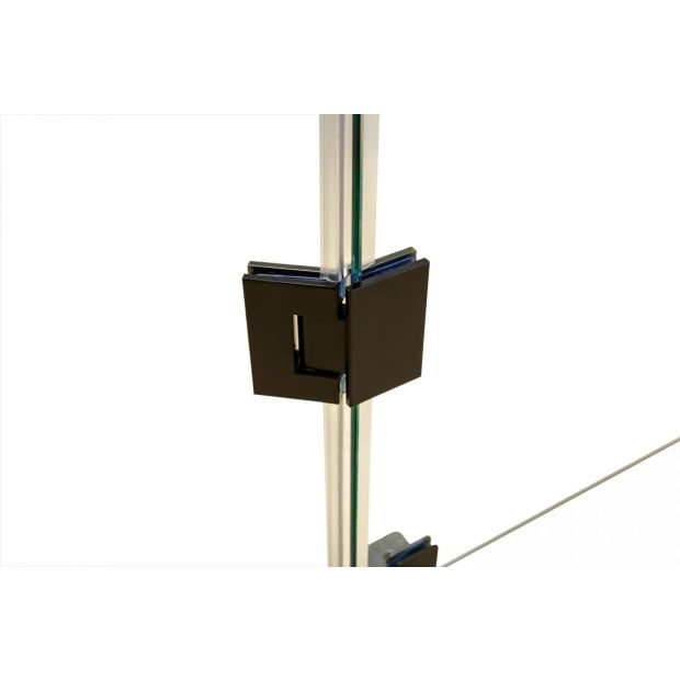1000 X 1000mm Frameless 10mm Glass Shower Screen Image 4