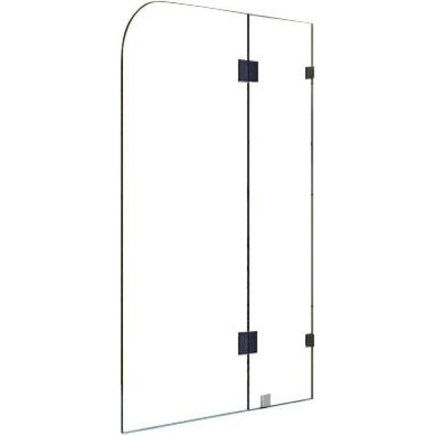 1200 X 1450mm Frameless Bath 10mm Glass Shower Screen Image 4