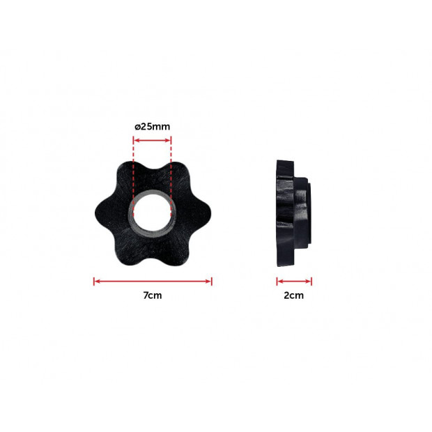 45cm - 1 Pair Dumbbell Bar 25mm Diameter - Pvc Coated Dumbell Handle Image 9