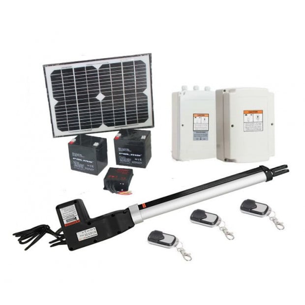 500kg 10w Solar Single Swing Auto Motor Remote Gate Opener
